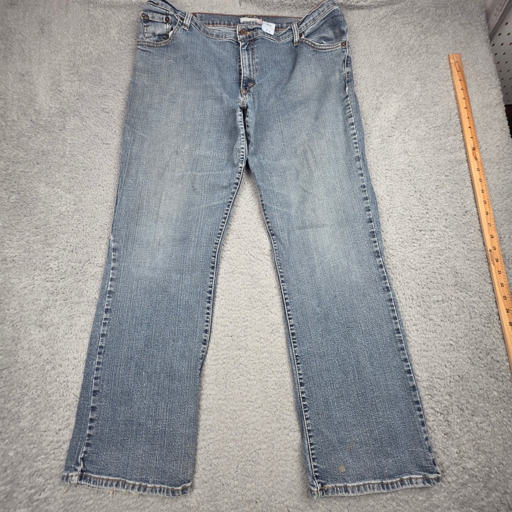 Levi's 550 Relaxed‎ Fit Bootcut Jeans Women 18M Blue Medium Wash Y2K Stretch